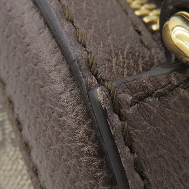 グッチ GUCCI オフィディア ミニ ラウンド 550618 ベージュ×エボニー GGスプリームキャンバス ショルダーバッグ ゴールド金具 チェーンショルダー