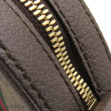 グッチ GUCCI オフィディア ミニ ラウンド 550618 ベージュ×エボニー GGスプリームキャンバス ショルダーバッグ ゴールド金具 チェーンショルダー