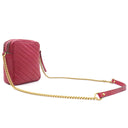 グッチ GUCCI GGマーモント チェーンショルダー 550155 レッド レザー ショルダーバッグ ヴィンテージ金具 赤