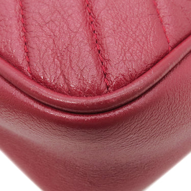 グッチ GUCCI GGマーモント チェーンショルダー 550155 レッド レザー ショルダーバッグ ヴィンテージ金具 赤