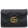 グッチ GUCCI GGマーモント キルティング 474575 ブラック レザー チェーンウォレット ヴィンテージ金具 黒 チェーンショルダー