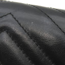 グッチ GUCCI GGマーモント キルティング 474575 ブラック レザー チェーンウォレット ヴィンテージ金具 黒 チェーンショルダー