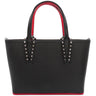 クリスチャンルブタン Christian Louboutin カバタ E/W ミニ 1205054CM53 ブラック×レッド カーフ 2WAYバッグ シルバー金具 黒 赤 ショルダー トート