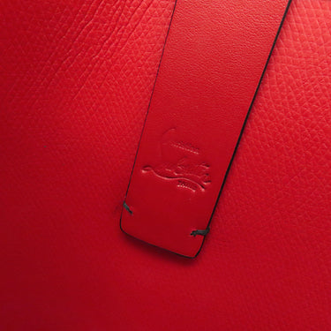 クリスチャンルブタン Christian Louboutin カバタ E/W ミニ 1205054CM53 ブラック×レッド カーフ 2WAYバッグ シルバー金具 黒 赤 ショルダー トート