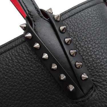 クリスチャンルブタン Christian Louboutin カバタ E/W ミニ 1205054CM53 ブラック×レッド カーフ 2WAYバッグ シルバー金具 黒 赤 ショルダー トート