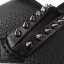 クリスチャンルブタン Christian Louboutin カバタ E/W ミニ 1205054CM53 ブラック×レッド カーフ 2WAYバッグ シルバー金具 黒 赤 ショルダー トート