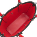 クリスチャンルブタン Christian Louboutin カバタ E/W ミニ 1205054CM53 ブラック×レッド カーフ 2WAYバッグ シルバー金具 黒 赤 ショルダー トート