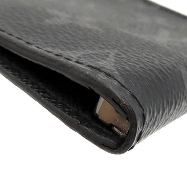 ルイヴィトン LOUIS VUITTON ポルトフォイユ パンス M62480 モノグラムエクリプス モノグラムエクリプスキャンバス 二つ折り財布 シルバー金具 黒 グレー 札入れ マネークリップ