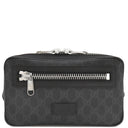 グッチ GUCCI ソフト GGスプリーム ベルトバッグ 474293 ブラック GGスプリームキャンバス ボディバッグ シルバー金具 ウェブライン 黒 ウエストバッグ