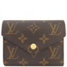 ルイヴィトン LOUIS VUITTON ポルトフォイユ ヴィクトリーヌ M62472 モノグラム モノグラムキャンバス 三つ折り財布 ゴールド金具 茶 コンパクト