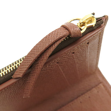 ルイヴィトン LOUIS VUITTON ポルトフォイユ ヴィクトリーヌ M62472 モノグラム モノグラムキャンバス 三つ折り財布 ゴールド金具 茶 コンパクト