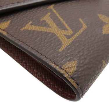 ルイヴィトン LOUIS VUITTON ポルトフォイユ ヴィクトリーヌ M62472 モノグラム モノグラムキャンバス 三つ折り財布 ゴールド金具 茶 コンパクト