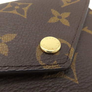 ルイヴィトン LOUIS VUITTON ポルトフォイユ ヴィクトリーヌ M62472 モノグラム モノグラムキャンバス 三つ折り財布 ゴールド金具 茶 コンパクト