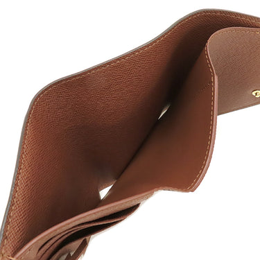 ルイヴィトン LOUIS VUITTON ポルトフォイユ ヴィクトリーヌ M62472 モノグラム モノグラムキャンバス 三つ折り財布 ゴールド金具 茶 コンパクト