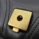 グッチ GUCCI GGマーモント キルティング スモールバッグ 443497 ブラック レザー ショルダーバッグ ヴィンテージ金具 黒 チェーンショルダー