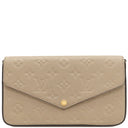 ルイヴィトン LOUIS VUITTON ポシェット フェリシー M68697 トゥルトレール モノグラムアンプラント チェーンウォレット ゴールド金具 ベージュ チェーンショルダー