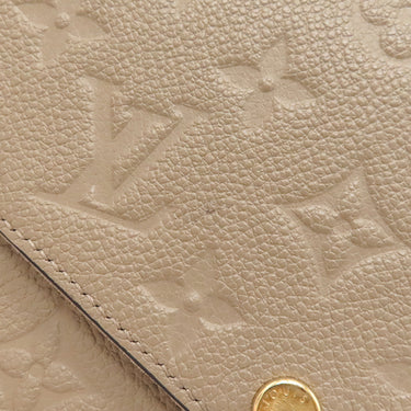 ルイヴィトン LOUIS VUITTON ポシェット フェリシー M68697 トゥルトレール モノグラムアンプラント チェーンウォレット ゴールド金具 ベージュ チェーンショルダー