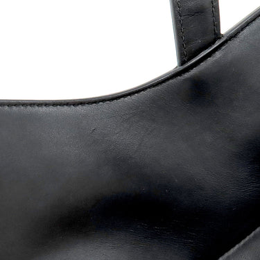 クリスチャン・ディオール Christian Dior サドルバッグ M0446CWGH ブラック レザー ショルダーバッグ ゴールド金具 黒 肩掛け