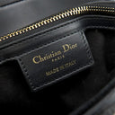 クリスチャン・ディオール Christian Dior サドルバッグ M0446CWGH ブラック レザー ショルダーバッグ ゴールド金具 黒 肩掛け