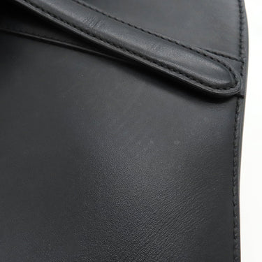 クリスチャン・ディオール Christian Dior サドルバッグ M0446CWGH ブラック レザー ショルダーバッグ ゴールド金具 黒 肩掛け