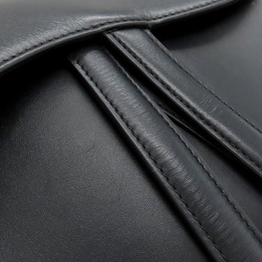 クリスチャン・ディオール Christian Dior サドルバッグ M0446CWGH ブラック レザー ショルダーバッグ ゴールド金具 黒 肩掛け