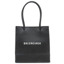 バレンシアガ BALENCIAGA ショッピング トート XXS 597858 ブラック レザー 2WAYバッグ シルバー金具 黒 ハンドバッグ ショルダー