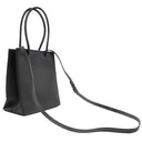 バレンシアガ BALENCIAGA ショッピング トート XXS 597858 ブラック レザー 2WAYバッグ シルバー金具 黒 ハンドバッグ ショルダー