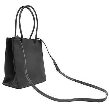 バレンシアガ BALENCIAGA ショッピング トート XXS 597858 ブラック レザー 2WAYバッグ シルバー金具 黒 ハンドバッグ ショルダー