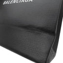 バレンシアガ BALENCIAGA ショッピング トート XXS 597858 ブラック レザー 2WAYバッグ シルバー金具 黒 ハンドバッグ ショルダー