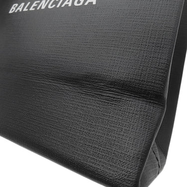 バレンシアガ BALENCIAGA ショッピング トート XXS 597858 ブラック レザー 2WAYバッグ シルバー金具 黒 ハンドバッグ ショルダー