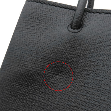 バレンシアガ BALENCIAGA ショッピング トート XXS 597858 ブラック レザー 2WAYバッグ シルバー金具 黒 ハンドバッグ ショルダー