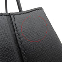 バレンシアガ BALENCIAGA ショッピング トート XXS 597858 ブラック レザー 2WAYバッグ シルバー金具 黒 ハンドバッグ ショルダー