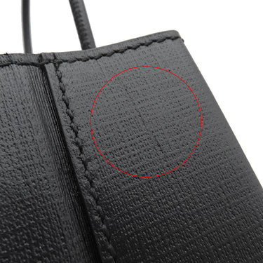 バレンシアガ BALENCIAGA ショッピング トート XXS 597858 ブラック レザー 2WAYバッグ シルバー金具 黒 ハンドバッグ ショルダー