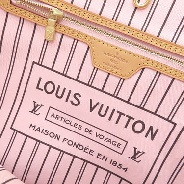 ルイヴィトン LOUIS VUITTON ネヴァーフルMM M50366 ローズバレリーヌ モノグラムキャンバス トートバッグ ゴールド金具 茶 ピンク