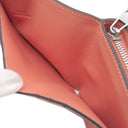 ロエベ LOEWE コンパクト ジップウォレット C660Z41X01 ライトオーツXハニー ソフトグレインカーフ 二つ折り財布 シルバー金具 ピンク 茶