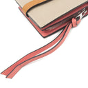 ロエベ LOEWE コンパクト ジップウォレット C660Z41X01 ライトオーツXハニー ソフトグレインカーフ 二つ折り財布 シルバー金具 ピンク 茶