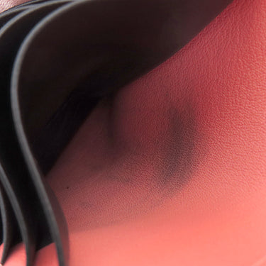 ロエベ LOEWE コンパクト ジップウォレット C660Z41X01 ライトオーツXハニー ソフトグレインカーフ 二つ折り財布 シルバー金具 ピンク 茶