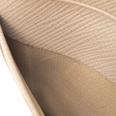 プラダ PRADA ダブルジップ ウオレット 1ML024 CIPLIA サフィアーノレザー 二つ折り財布 ゴールド金具 ピンクベージュ SAFFIANO METAL