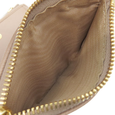 プラダ PRADA ダブルジップ ウオレット 1ML024 CIPLIA サフィアーノレザー 二つ折り財布 ゴールド金具 ピンクベージュ SAFFIANO METAL