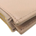 プラダ PRADA ダブルジップ ウオレット 1ML024 CIPLIA サフィアーノレザー 二つ折り財布 ゴールド金具 ピンクベージュ SAFFIANO METAL