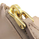 プラダ PRADA ダブルジップ ウオレット 1ML024 CIPLIA サフィアーノレザー 二つ折り財布 ゴールド金具 ピンクベージュ SAFFIANO METAL