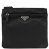 プラダ PRADA 三角ロゴ BT0420 ブラック ナイロン レザー ショルダーバッグ 黒 マチ無し