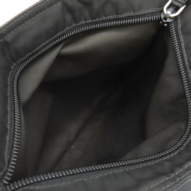 プラダ PRADA 三角ロゴ BT0420 ブラック ナイロン レザー ショルダーバッグ 黒 マチ無し