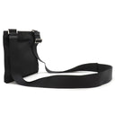 プラダ PRADA 三角ロゴ BT0420 ブラック ナイロン レザー ショルダーバッグ 黒 マチ無し