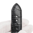 ハリーウィンストン Harry Winston 純正 ブラック クロコダイル 腕時計パーツ 新品同様 替え クロコ ベルト ストラップ 23ｍｍ ブラック 黒 Sサイズ ショート丈