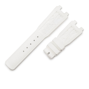 ブレゲ BREGUET 純正 マリーン レディ 9518用 ラバーバンド ホワイト ラバー 腕時計パーツ 未使用 替え 予備 スペア ベルト ストラップ 18mm ホワイト 白