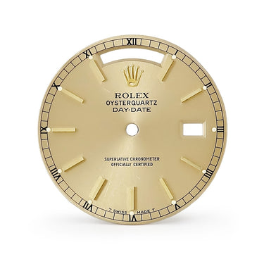 ロレックス ROLEX 純正 デイデイト 19018用 ダイアル シャンパンゴールド ステンレススチール 腕時計パーツ 替え 文字盤 シャンパンゴールド 三針セット 交換 予備 トリチウム