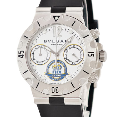腕時計 ブルガリ BVLGARI ディアゴノ プロフェッショナル スクーバ FIFA100周年記念 SCB38S 自動巻き メンズ OH済 クロノグラフ 限定