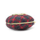 シャネル CHANEL ロケット ペンダント AP9485 レッド×ネイビー×グレー ツイード GP ネックレス シャンパンゴールド金具 赤 紺 ハート ココマーク