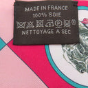 エルメス HERMES ツイリー フランボワーズ×ヴェール×ローズ シルク スカーフ 【Colliers et Chiens Plumetis/首輪と犬】